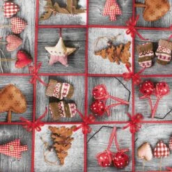 Scampolo Tessuto Natalizio Rakkaani Cotone Loneta Digitale 275x275 Cm Z893 -Prodotti Per La Casa scampolo tessuto natalizio rakkaani cotone loneta digitale grigio particolare 3