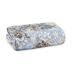 Scampolo Tessuto Tiles Cotone Loneta Digitale 275x275 Cm Y275 -Prodotti Per La Casa scampolo tessuto tiles cotone loneta blu 1