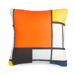 Coppia Cuscini Arredo Composizione Mondrian Di Randi In Cotone Y405 -Prodotti Per La Casa set 2 cuscini arredo composizione mondrian randi 3