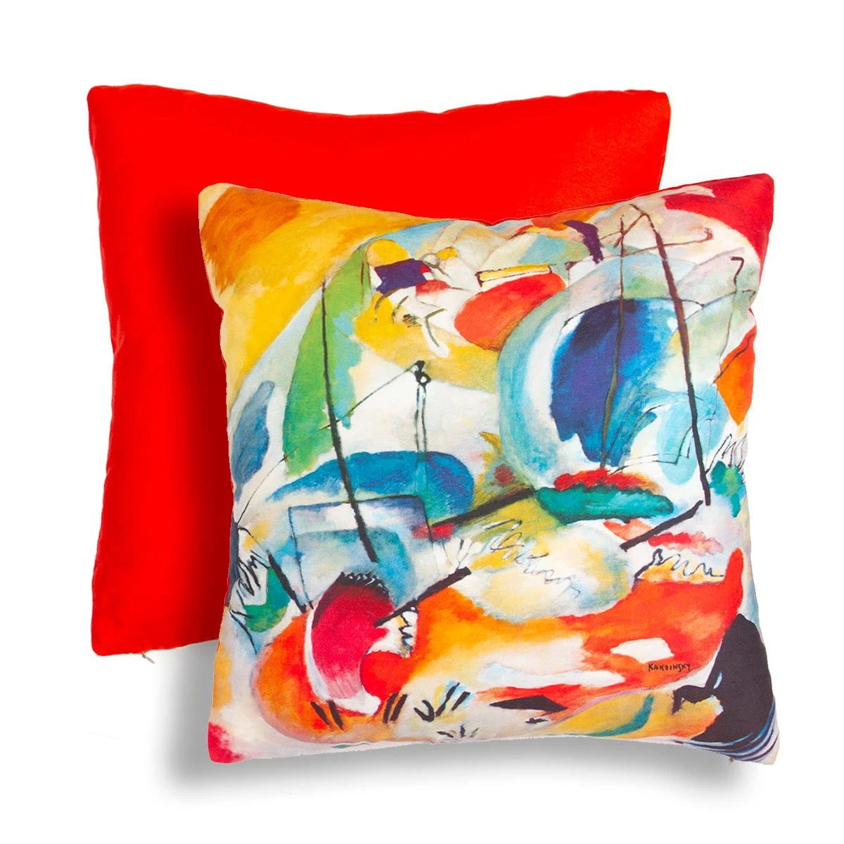 Coppia Cuscini Arredo Improvvisazione Kandinsky Randi In Cotone Y401 4 Coppia Cuscini Arredo Improvvisazione Kandinsky Randi In Cotone Y401 - immagine 2
