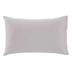 Set 2 Federe Tinta Unita Di Bassetti In Puro Cotone S160 -Prodotti Per La Casa set 2 federe bassetti in puro cotone grigio 1