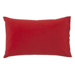 Set 2 Federe Tinta Unita Di Bassetti In Puro Cotone S160 -Prodotti Per La Casa set 2 federe bassetti in puro cotone scarlatto 1