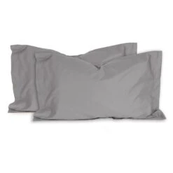 Set 2 Federe Raso Di Zucchi Tinta Unita J397 -Prodotti Per La Casa set 2 federe raso di zucchi tinta unita argento 1