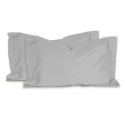 Set 2 Federe Raso Di Zucchi Tinta Unita J397 -Prodotti Per La Casa set 2 federe raso di zucchi tinta unita perla 1