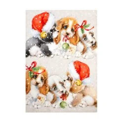 Set 2 Strofinacci Natalizio Birillo In Puro Cotone X050 -Prodotti Per La Casa set 2 strofinacci nataliziobirillo in puro cotone 3 1