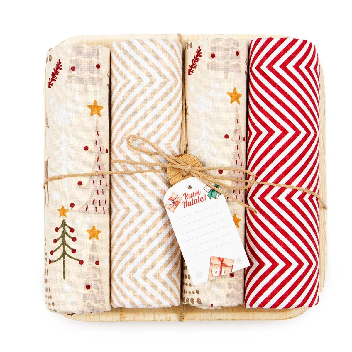 Set 4 Strofinacci Natalizi Christams Tree X151 4 Set 4 Strofinacci Natalizi Christams Tree X151 - immagine 2