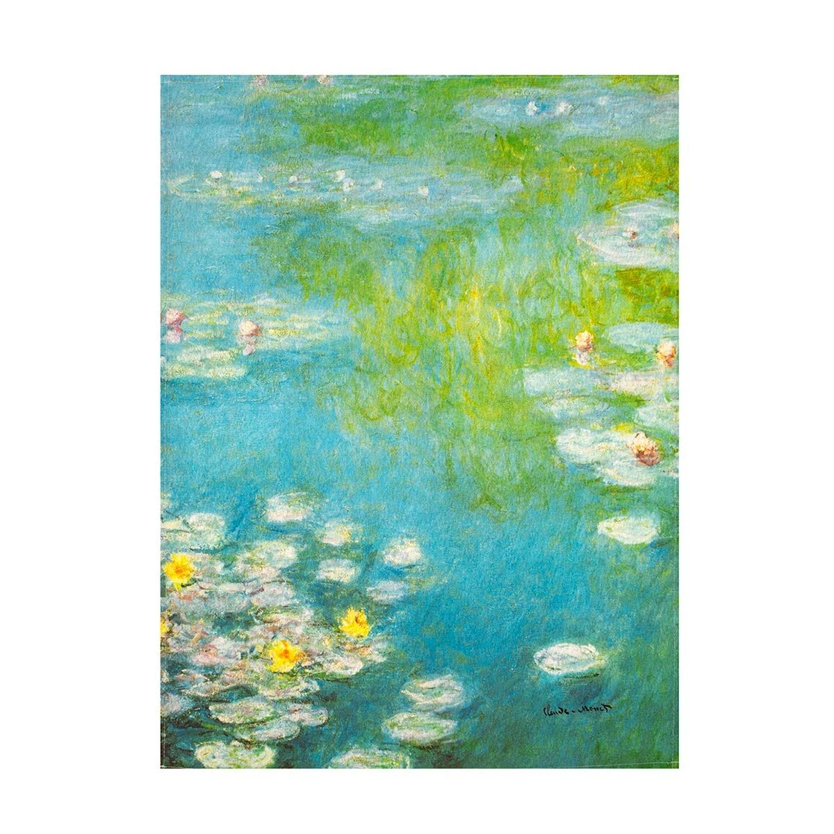 Set 4 Strofinacci Ninfee A Giverny Monet Di Randi In Cotone Y413 4 Set 4 Strofinacci Ninfee A Giverny Monet Di Randi In Cotone Y413 - immagine 2