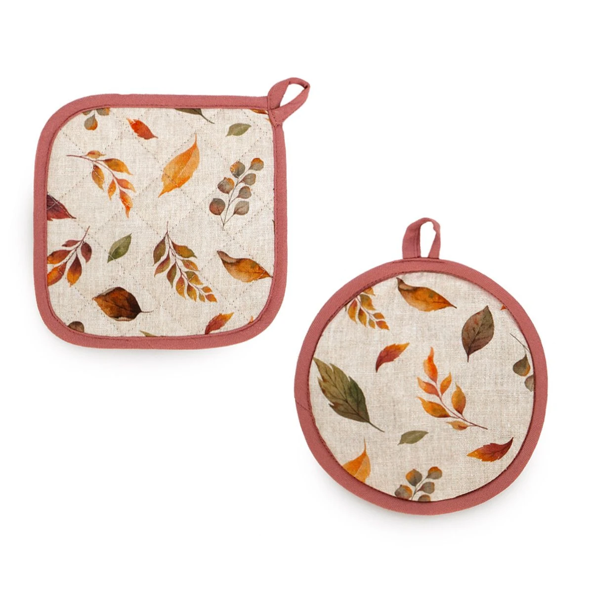 Set 2 Presine Margaret In Puro Cotone Con Stampa Digitale W486 6 Set 2 Presine Margaret In Puro Cotone Con Stampa Digitale W486 - immagine 4