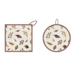 Set 2 Presine Margaret In Puro Cotone Con Stampa Digitale W486 11 Set 2 Presine Margaret In Puro Cotone Con Stampa Digitale W486 -Prodotti Per La Casa set presine margaret rosa 2 1