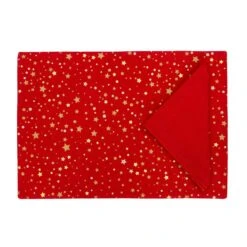 Set Tovaglietta + Tovagliolo Natalizio Star In Puro Cotone X074