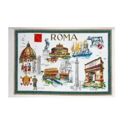 Strofinaccio Cucina Asciugapiatti Roma In Puro Cotone V088