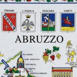 Strofinaccio Cucina Asciugapiatti Abruzzo In Puro Cotone U057 -Prodotti Per La Casa strofinaccio asciugapiatti da cucina abruzzo blu 1