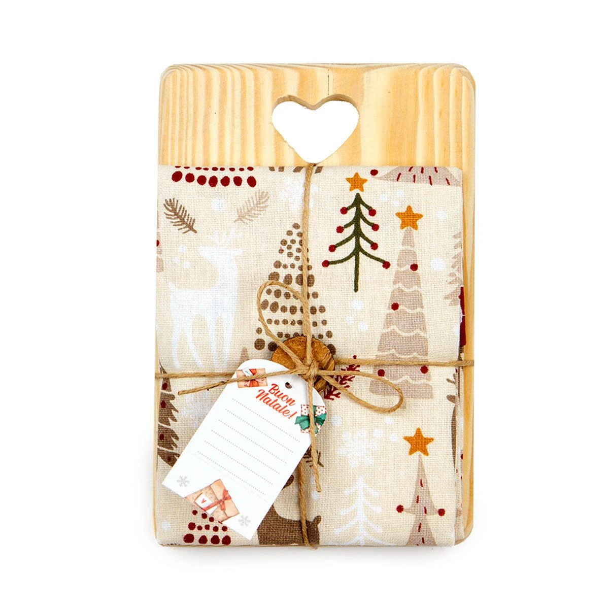 Tagliere + Strofinaccio Natalizio Christmas Tree X147 4 Tagliere + Strofinaccio Natalizio Christmas Tree X147 - immagine 2