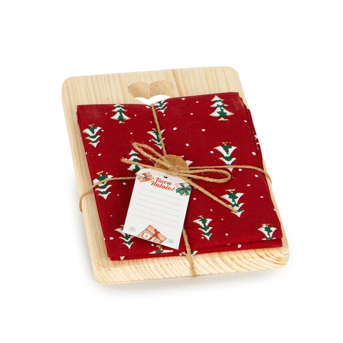 Tagliere + Strofinaccio Natalizio Forest X148 3 Tagliere + Strofinaccio Natalizio Forest X148