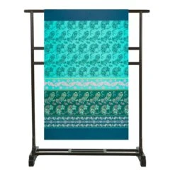 Telo Arredo Copritutto Paisley Di Novia - Dimensioni Varie Z399 -Prodotti Per La Casa telo arredo paisley di novia in puro cotone blu 2