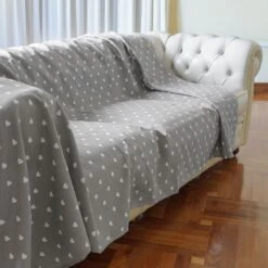 Foulard Arredo Multiuso Morbidissimi Dis. Cuori 160x280 Cm N928 -Prodotti Per La Casa telo arredo copritutto morbidissimi 160x280 cm 3