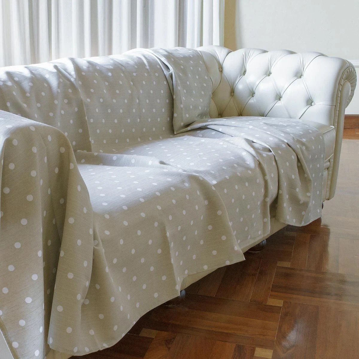 Telo Arredo Foulard Multiuso Morbidissimi Dis. Pois 160x280 Cm N929 5 Telo Arredo Foulard Multiuso Morbidissimi Dis. Pois 160x280 Cm N929 - immagine 3