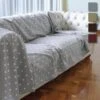 Telo Arredo Foulard Multiuso Morbidissimi Dis. Pois 260x280 Cm N923