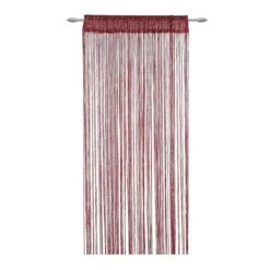 Tenda Arredo A Fili Millerighe Glitterata 140x290 Cm W017 -Prodotti Per La Casa tenda a fili millerighe in lurex bordeaux 1
