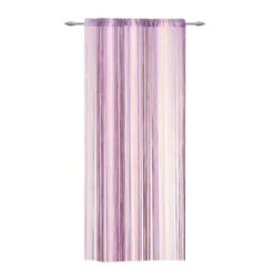 Tenda Arredo A Fili Millerighe Multicolor 140x280 W022 -Prodotti Per La Casa tenda a fili millerighe multicolor viola 1