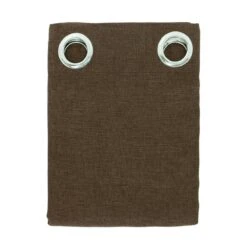 Pannello Tenda Arredo Alvaro In Linone Con Borchie - Tinta Unita Y060 -Prodotti Per La Casa tenda arredo alvaro in linone 140x280 cm con borchie marrone 1