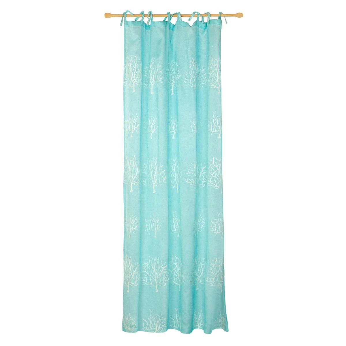 Tenda Arredo Sardegna Con Lacci Fondo Colorato 140x290 Cm W166 5 Tenda Arredo Sardegna Con Lacci Fondo Colorato 140x290 Cm W166 - immagine 3