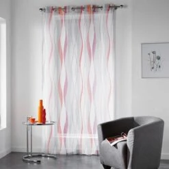 Tenda Arredo Trasparente Ondulys 140x240 Cm Z460 -Prodotti Per La Casa tenda arredo trasparente ondulys arancione 1