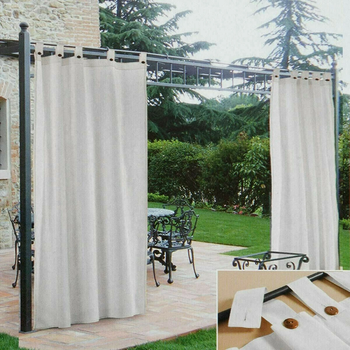 Tenda Gazebo Morbidissimi Idrorepellente Con Passanti 200x270 Cm - Bianco Z309 3 Tenda Gazebo Morbidissimi Idrorepellente Con Passanti 200x270 Cm - Bianco Z309