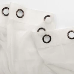 Tenda Gazebo Morbidissimi Voile Con Anelli 135x260 Cm - Panna W745 -Prodotti Per La Casa tenda gazebo morbidissimi velo trasparente con anelli panna 3 2