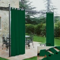 Tenda Gazebo Morbidissimi Idrorepellente Con Passanti 140x270 Cm - Verde Z159