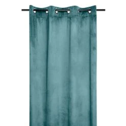Tenda Confezionata In Velluto Danae Coprente 140x260 Cm T073 -Prodotti Per La Casa tenda danae in velluto acquamarina