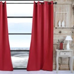 Pannello Tenda Arredo Polaire Oscurante E Termo-isolante R709 -Prodotti Per La Casa tenda oscurante isolante polaire rosso