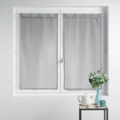 Prodotti Per La Casa -Prodotti Per La Casa tendine a vetro esther velo effetto lino grigio 3