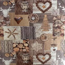 Tessuto Al Metro Nordique Antimacchia Country/Tirolese H.155 Cm V685 -Prodotti Per La Casa tessuto al metro nordique impermeabile antimacchia 3