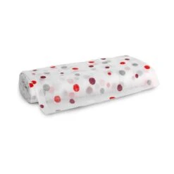 Tessuto Per Tendine Al Metraggio Pois Larghezza 60 Cm Z167 -Prodotti Per La Casa tessuto al metro per tendine a vetro pois larghezza 60 cm rosso 1