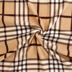 Tessuto Pile Al Metro Scozzese Altezza 150 Cm W340 -Prodotti Per La Casa tessuto in pile al metro scozzese marrone 1 1