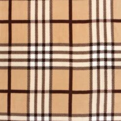 Tessuto Pile Al Metro Scozzese Altezza 150 Cm W340 -Prodotti Per La Casa tessuto in pile al metro scozzese marrone 2 1