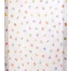 Tessuto Per Tendine Al Metraggio Letterine ABC Larghezza 60 Cm Z123 -Prodotti Per La Casa tessuto per tendine al metro letterine abc multicolore 3