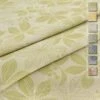 Tessuto Al Metro Per Tovaglie Foglie In Misto Lino Altezza 180 Cm W275