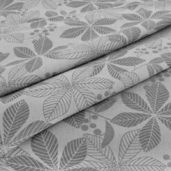Tessuto Al Metro Per Tovaglie Foglie In Misto Lino Altezza 180 Cm W275 -Prodotti Per La Casa tessuto per tovaglie foglie in misto lino altezza 180 cm antracite 1