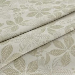 Tessuto Al Metro Per Tovaglie Foglie In Misto Lino Altezza 180 Cm W275 -Prodotti Per La Casa tessuto per tovaglie foglie in misto lino altezza 180 cm lino 1