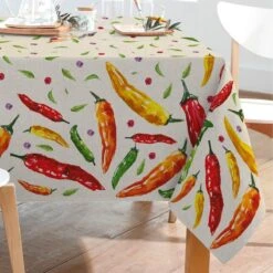 Tovaglia Chili In Puro Cotone - Dimensioni Varie K103