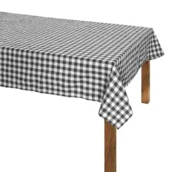 Tovaglia A Quadretti Country Morbidissimi - Dimensioni Varie Z204 -Prodotti Per La Casa tovaglia da tavola a quadretti country di morbidissimi grigio scuro 11