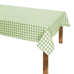 Tovaglia A Quadretti Country Morbidissimi - Dimensioni Varie Z204 -Prodotti Per La Casa tovaglia da tavola a quadretti country di morbidissimi verde chiaro 11