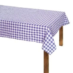 Tovaglia A Quadretti Country Morbidissimi - Dimensioni Varie Z204 -Prodotti Per La Casa tovaglia da tavola a quadretti country di morbidissimi viola 11