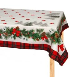 Tovaglia Da Tavola Natalizia Chalet In Puro Cotone - Dimensioni Varie K852