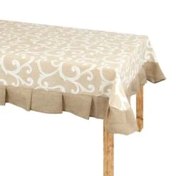 Tovaglia Ramage Di Morbidissimi Con Volant - Dimensioni Varie W125 10 Tovaglia Ramage Di Morbidissimi Con Volant - Dimensioni Varie W125 -Prodotti Per La Casa tovaglia ramage morbidissimi con volants beige 2
