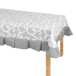 Tovaglia Ramage Di Morbidissimi Con Volant - Dimensioni Varie W125 11 Tovaglia Ramage Di Morbidissimi Con Volant - Dimensioni Varie W125 -Prodotti Per La Casa tovaglia ramage morbidissimi con volants grigio 2