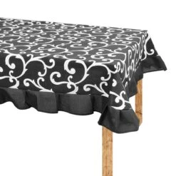 Tovaglia Ramage Di Morbidissimi Con Volant - Dimensioni Varie W125 13 Tovaglia Ramage Di Morbidissimi Con Volant - Dimensioni Varie W125 -Prodotti Per La Casa tovaglia ramage morbidissimi con volants nero 2