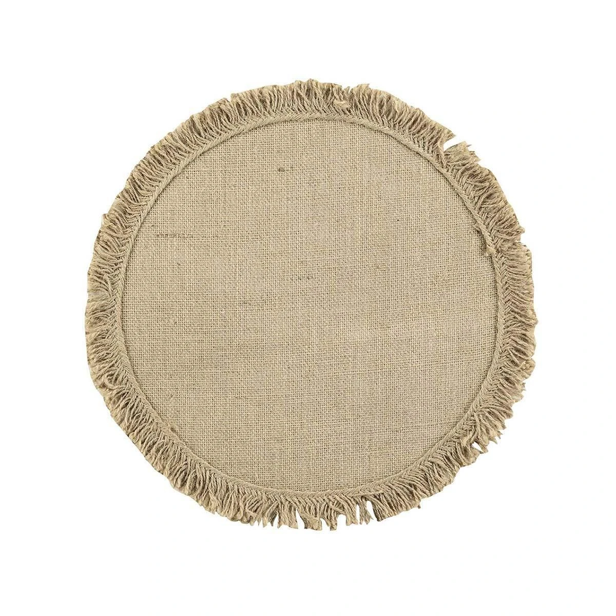 Tovaglietta All'americana Frangyss In Juta C/frange Rotonda K608 3 Tovaglietta All'americana Frangyss In Juta C/frange Rotonda K608